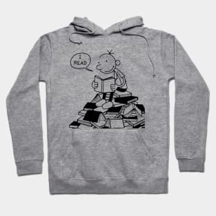 KID I READ books cute Hoodie